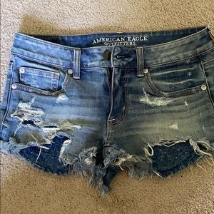 American Eagle Outfitters Shortie Jean Shorts